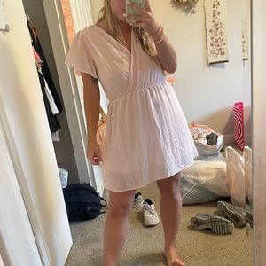 Light pink baby doll dress